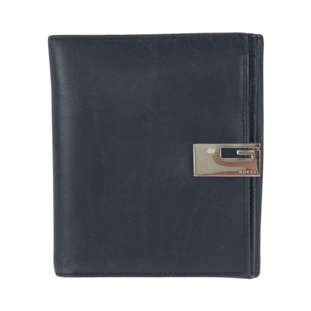 Gucci Black Leather Compact Wallet